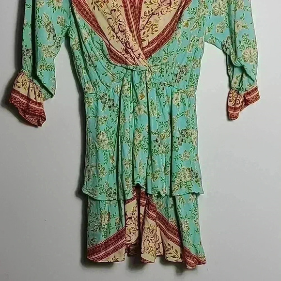 UMGEE Mixed Printed Faux Wrap Mini Dress Size Small - Picture 4 of 11